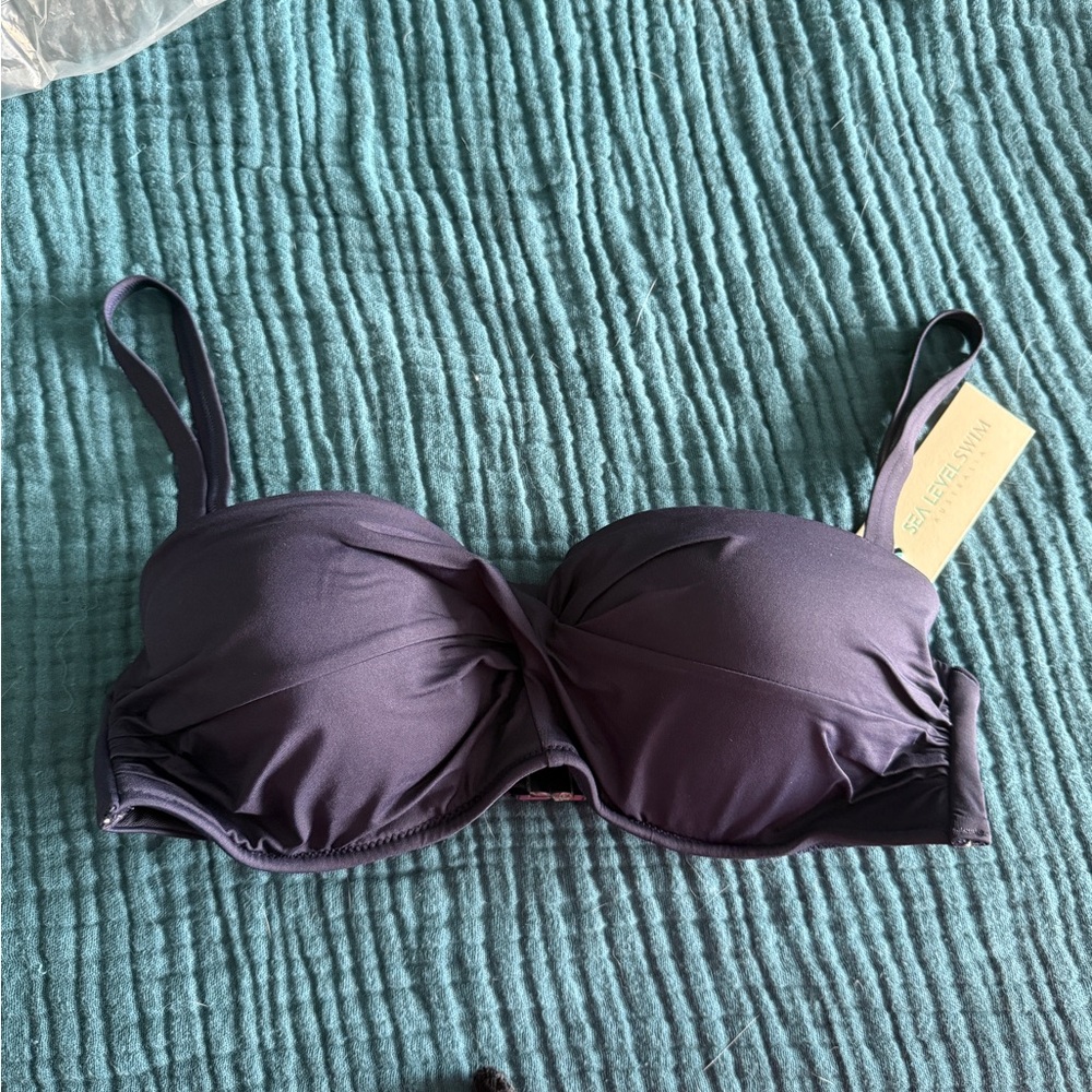 Sea Level Swim Navy Bikini Top